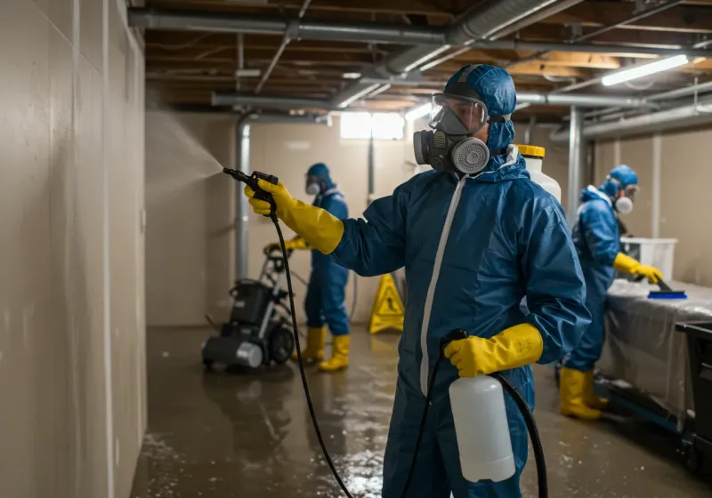 Basement Sanitization and Antimicrobial Treatment process in South Palm Beach, FL