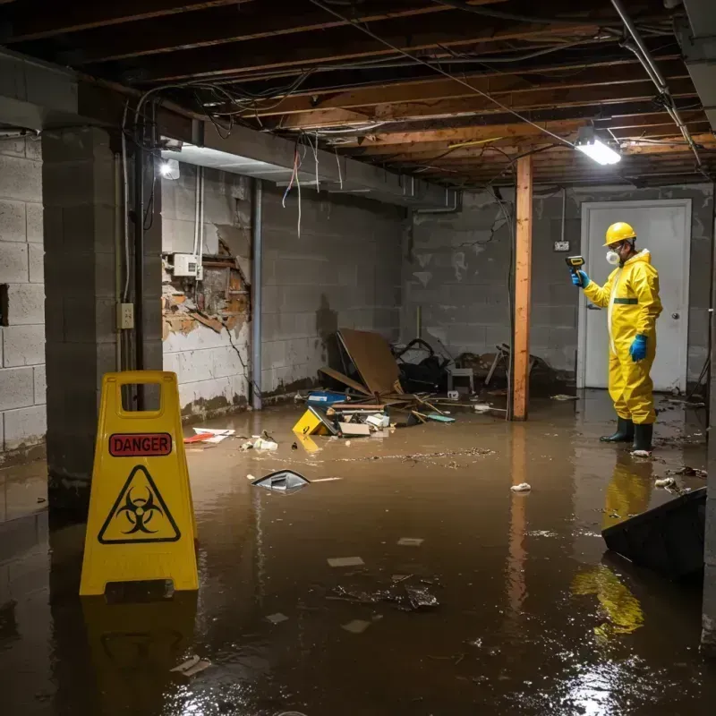 Flooded Basement Electrical Hazard in South Palm Beach, FL Property